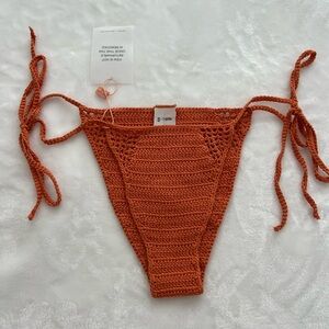 Cult Gaia Bellona crocheted cotton bikini bottoms